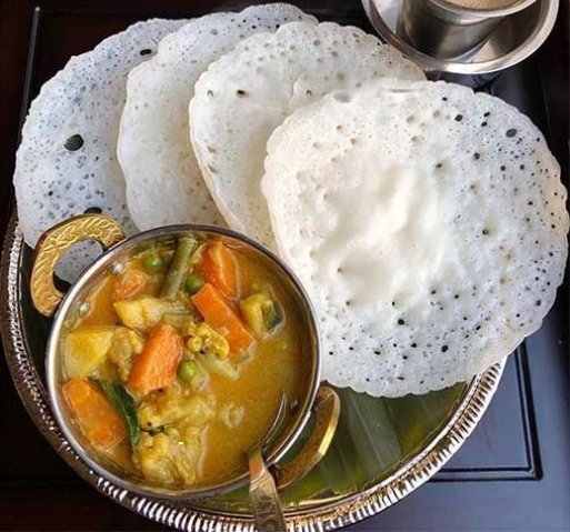 Appam - Veg Kuruma 