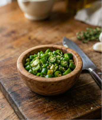 Chopped Green Chilly 