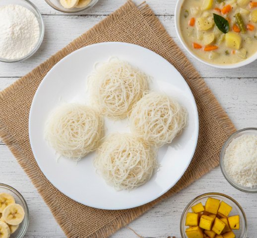 Idiyappam  Vegetable Stew