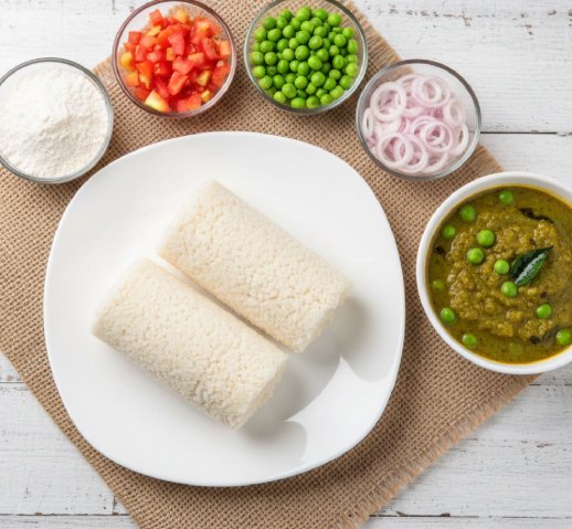  Puttu  Green Peas Curry