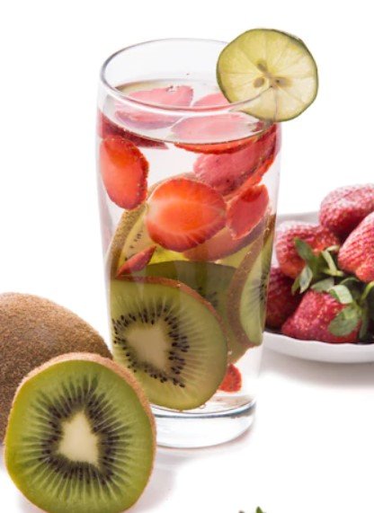 .Berry Lemon (Juice Cuts)-300g : Grapes + Kiwi + Strawberry + Lemon