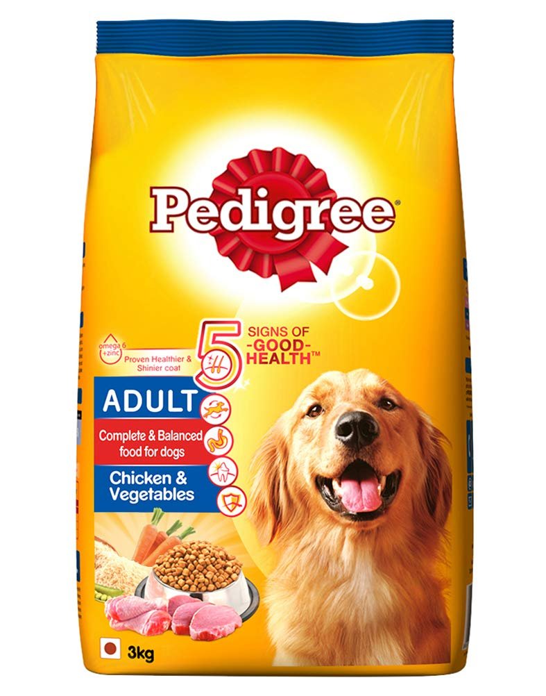 Pedigree Adult Dry Dog Food, Chicken & Vegetables (400g)