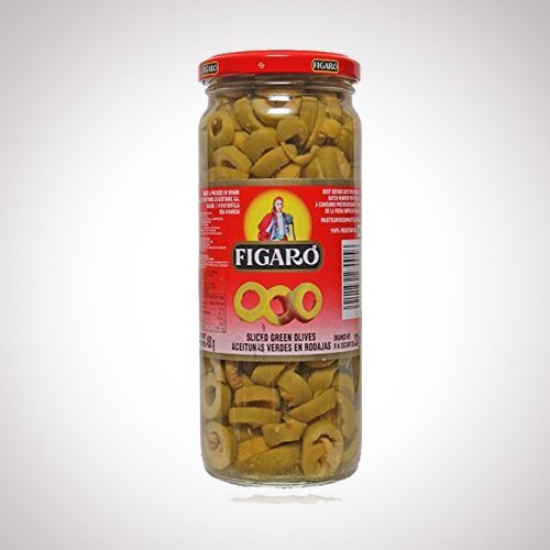 Figaro Sliced Green Olives (450g)