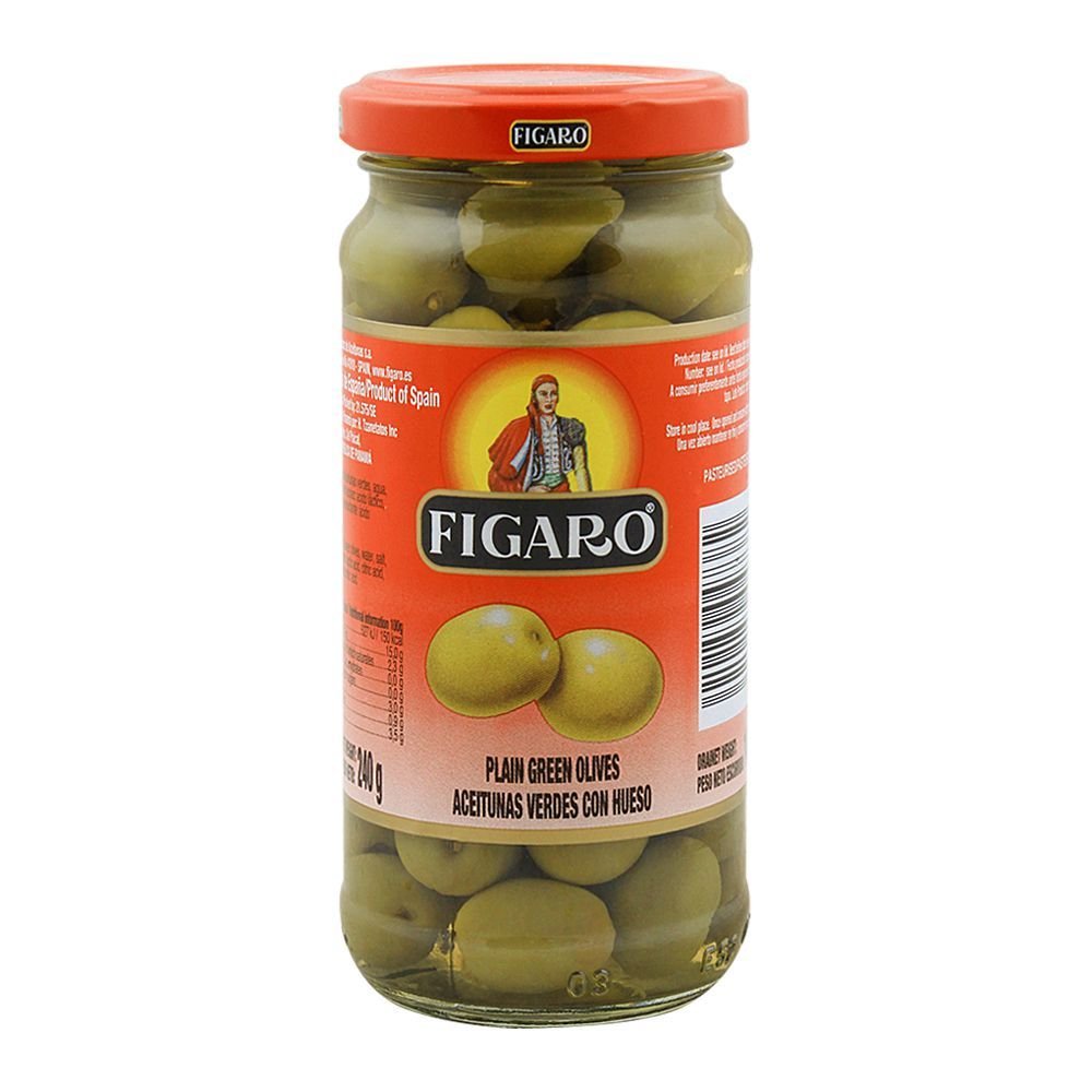 Figaro Plain Green Olives (450g)