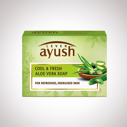 Lever Ayush Cool & Fresh Aloe Vera Soap (100g) 
