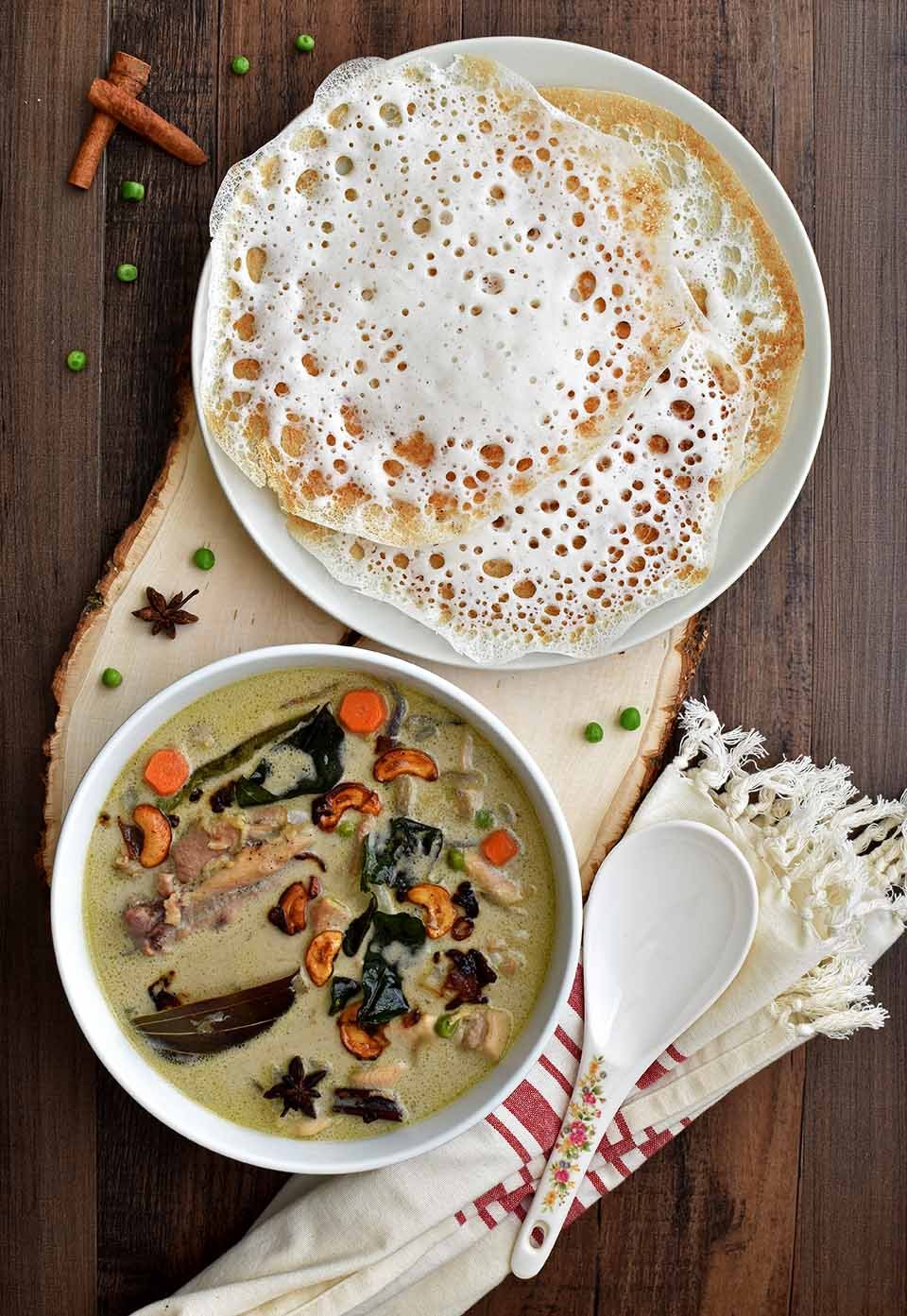 Appam - Chicken Stew Combo (1 kg Cut and Clean Chicken and Appam Mavu along with preparation kit of cut and clean vegetables) Serves for 4-5 People