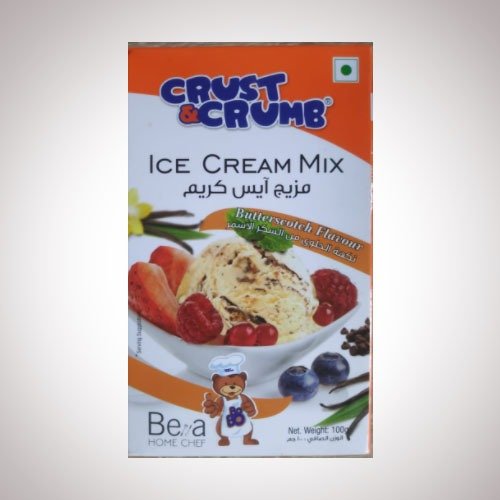 Crust & Crumb Ice Cream Mix (100g) - Butterscotch Flavor