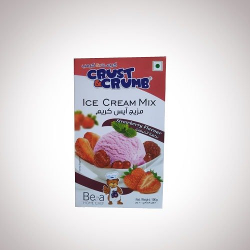 Crust & Crumb Ice Cream Mix (100g) - Strawberry Flavor